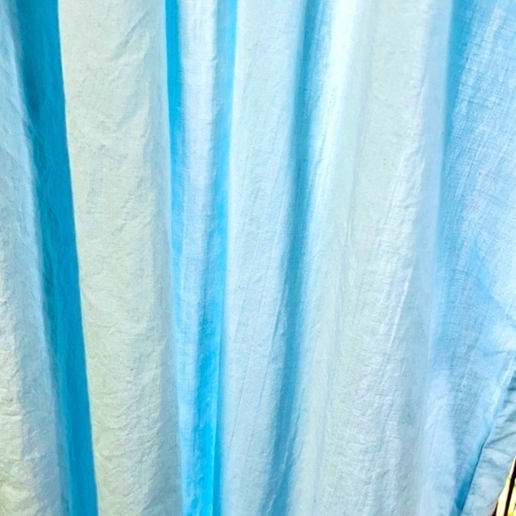 Maryann’s Boutique Vintage Light Blue Night Gown White Lace Trim Ruffled Wrist L - Picture 10 of 14